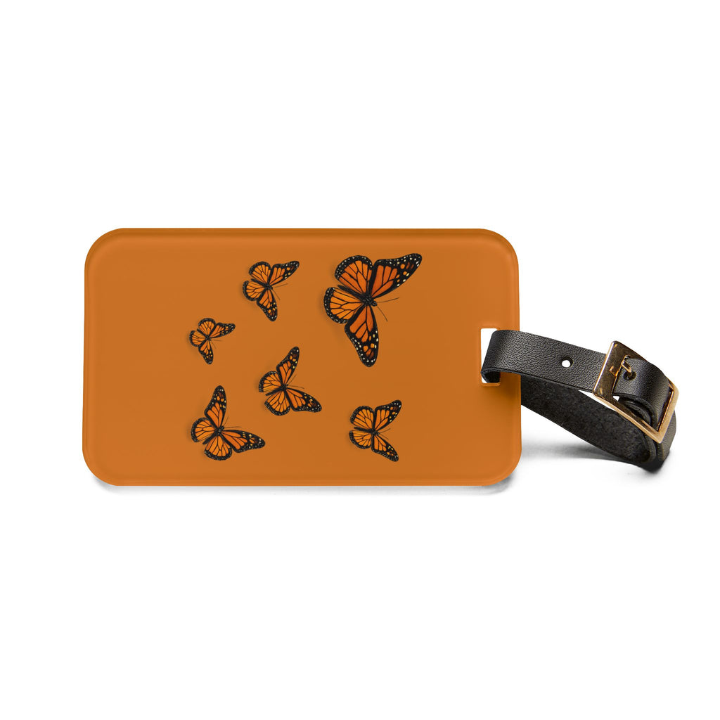 Monarch Butterfly Luggage Tag – Orange Travel ID Tag