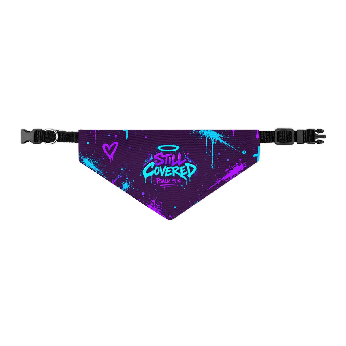 Still Covered Psalm 91:4 Pet Bandana Collar