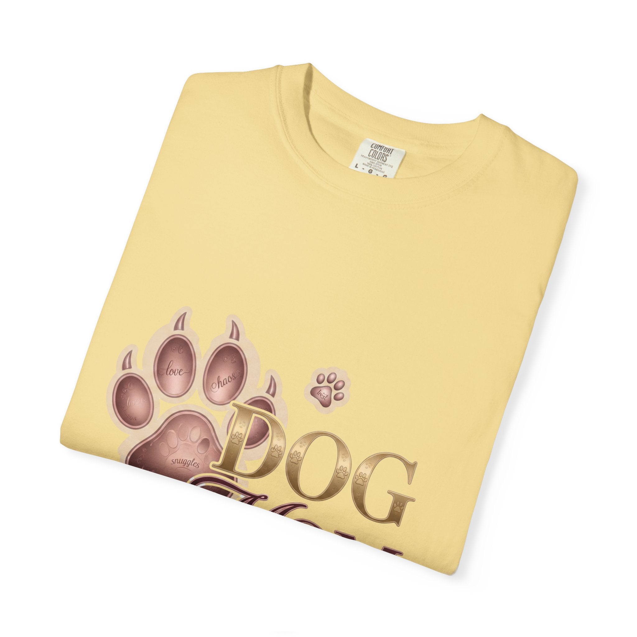 Dog Mom T-Shirt – Floral Pitbull Design, "Dog Mom" Graphic Tee for Pet Lovers