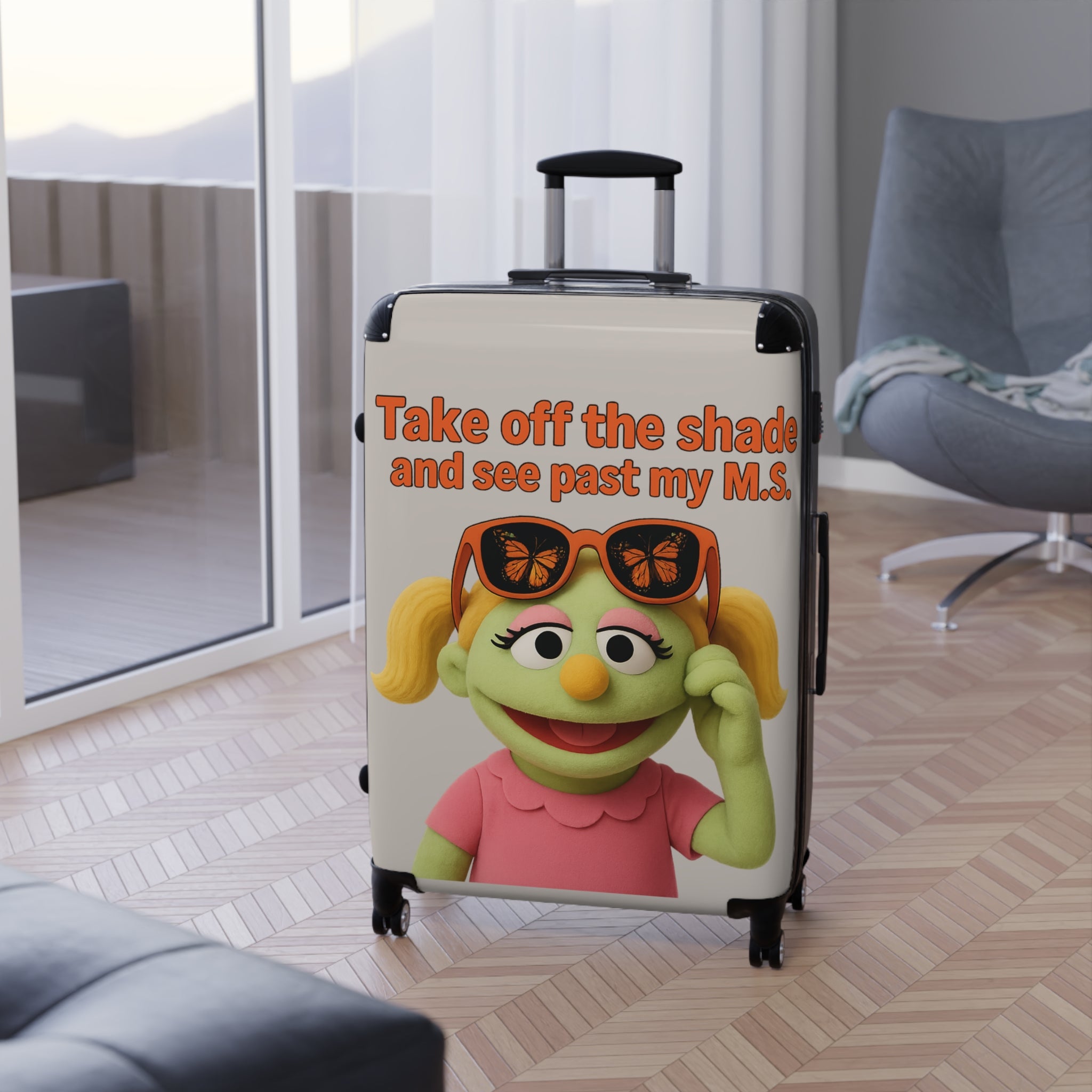 Suitcase - "I've Got a Story to Tell" Butterflies Travel Luggage Cover