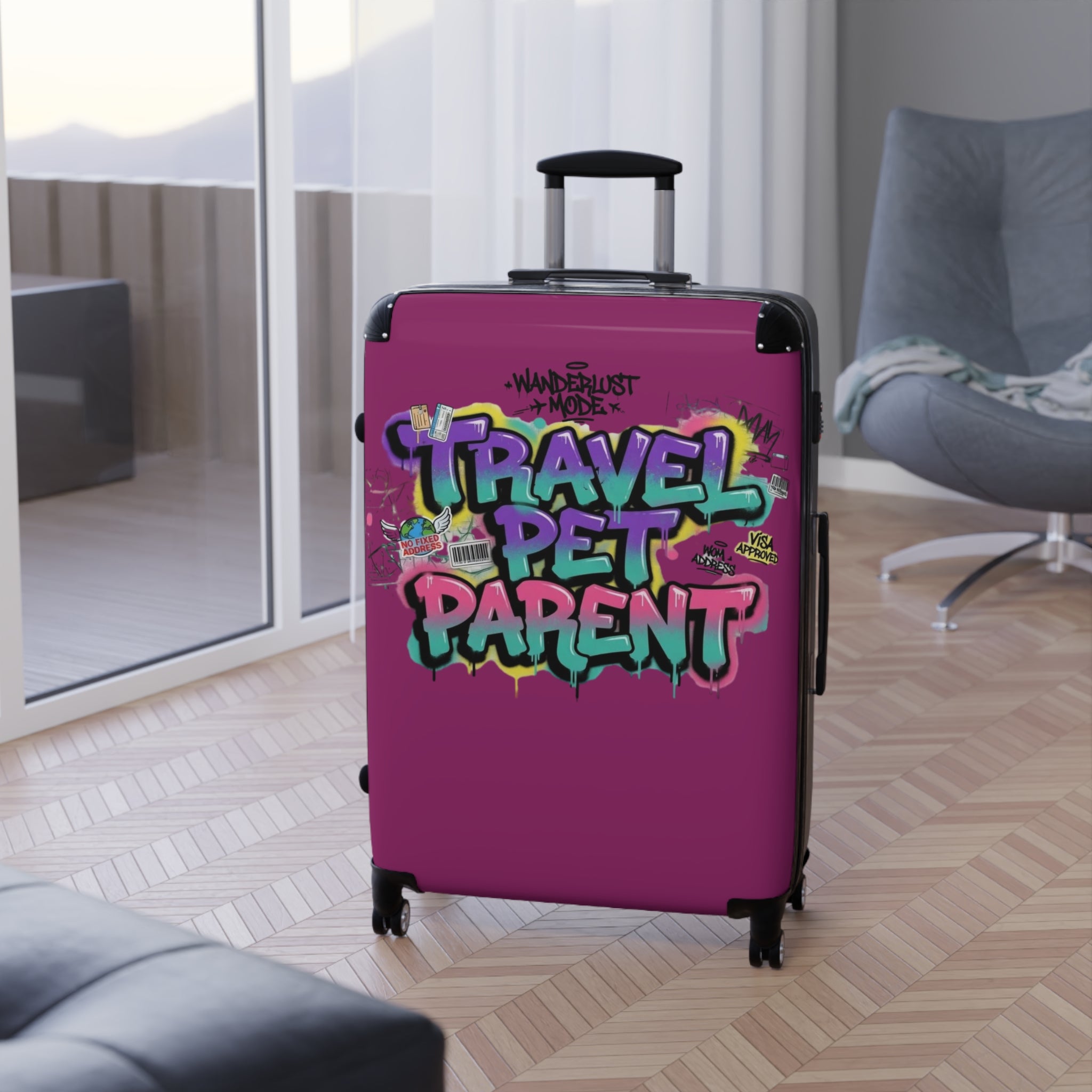 Pet Parent Travel Suitcase — 'Travel Pet' Luggage for Pet Owners