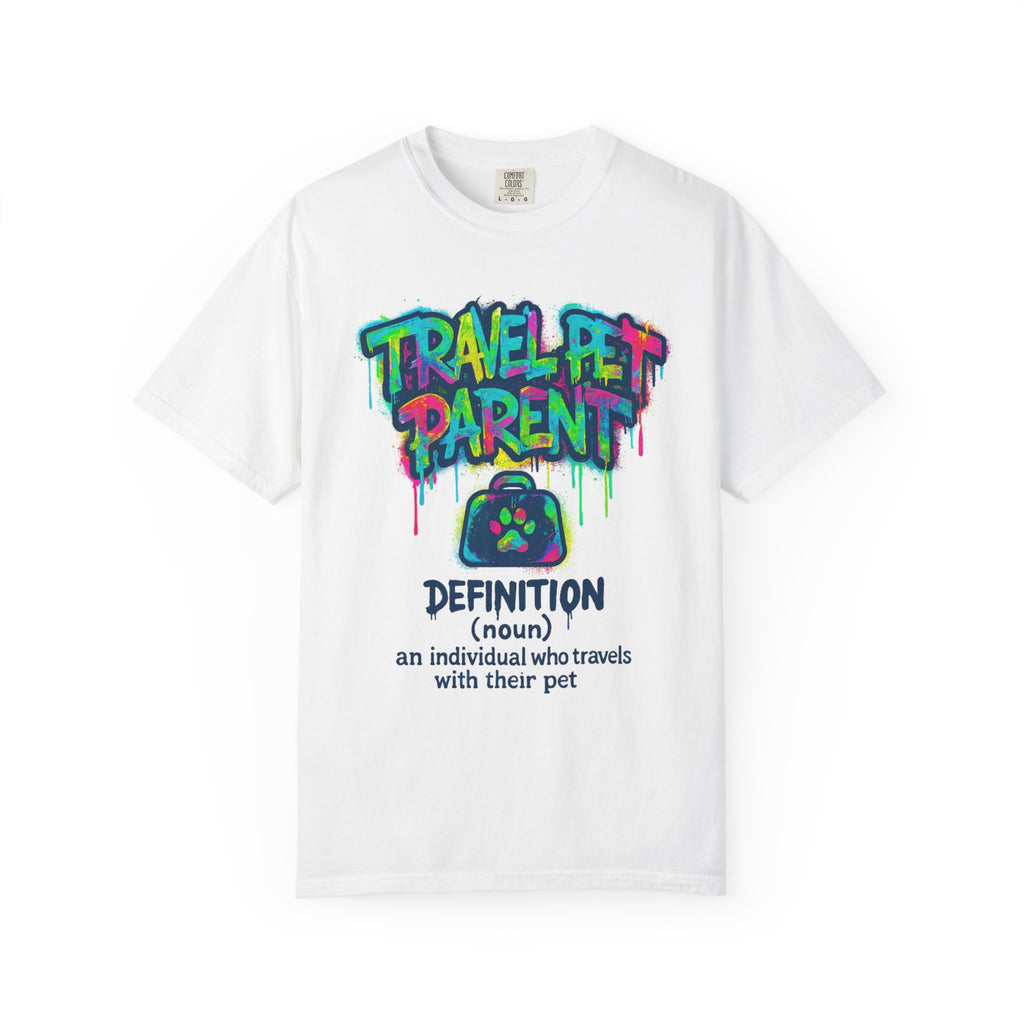 Travel Pet Parent T-shirt — Graffiti Design