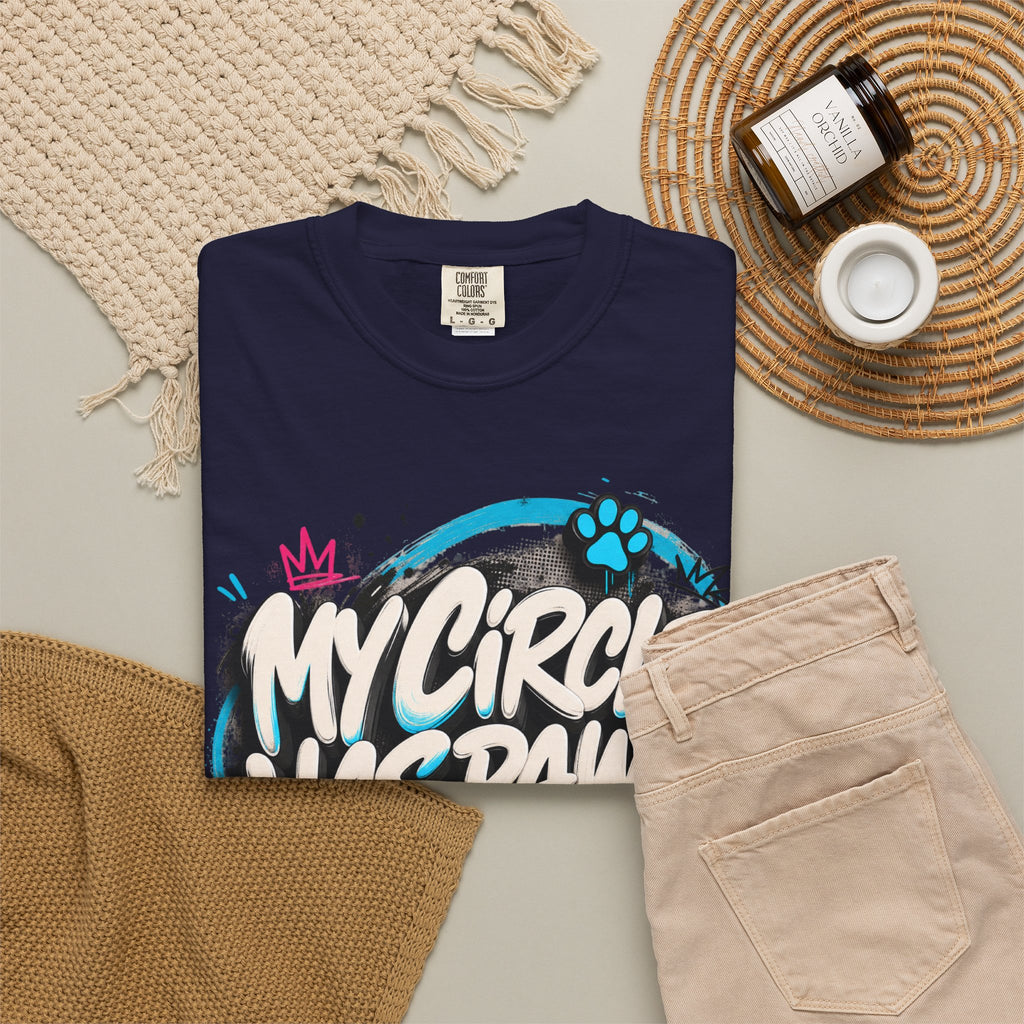 My Circle Has Paws Graffiti T-Shirt — Cute Pet Lover Tee