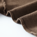 Washed Raw-Edge Cropped Crew Neck Sweatshirt