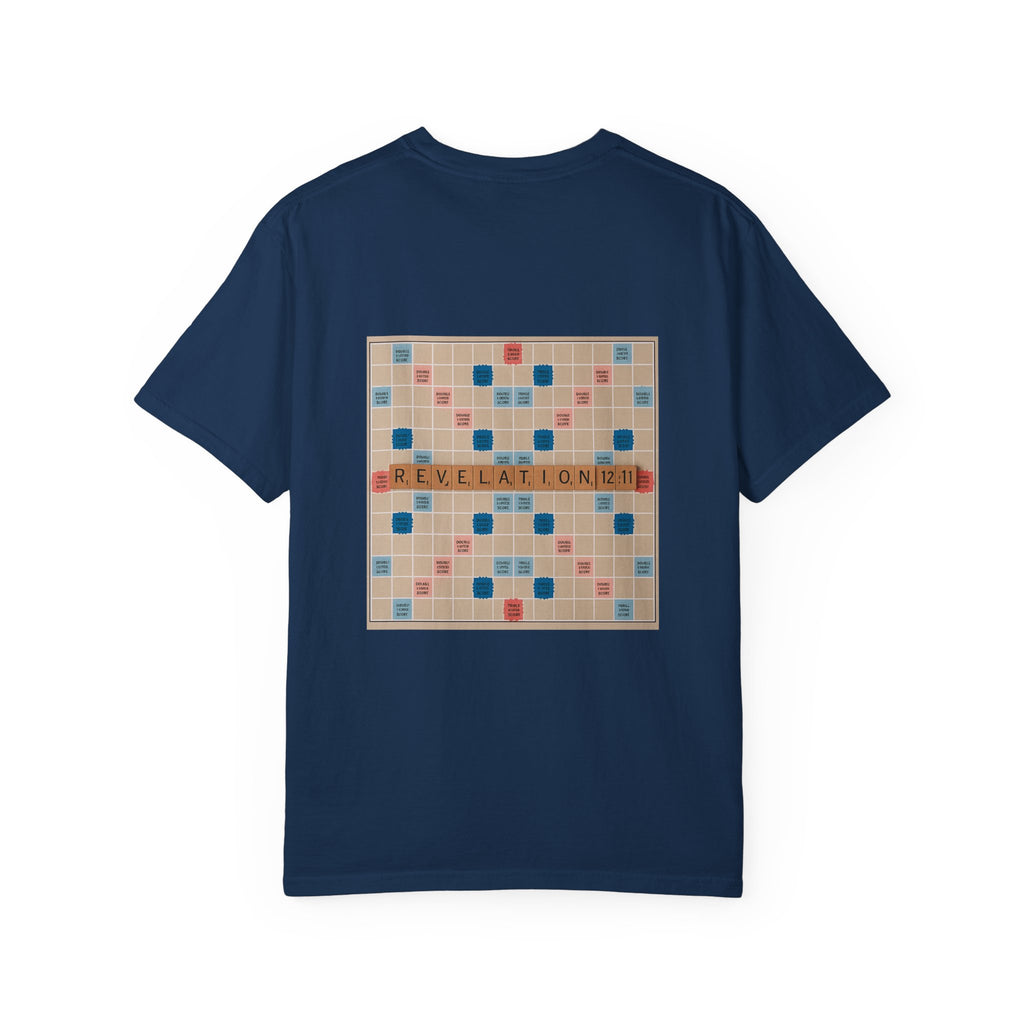 Unisex Garment-Dyed T-Shirt - Scrabble Revelations Game Board Set Gift