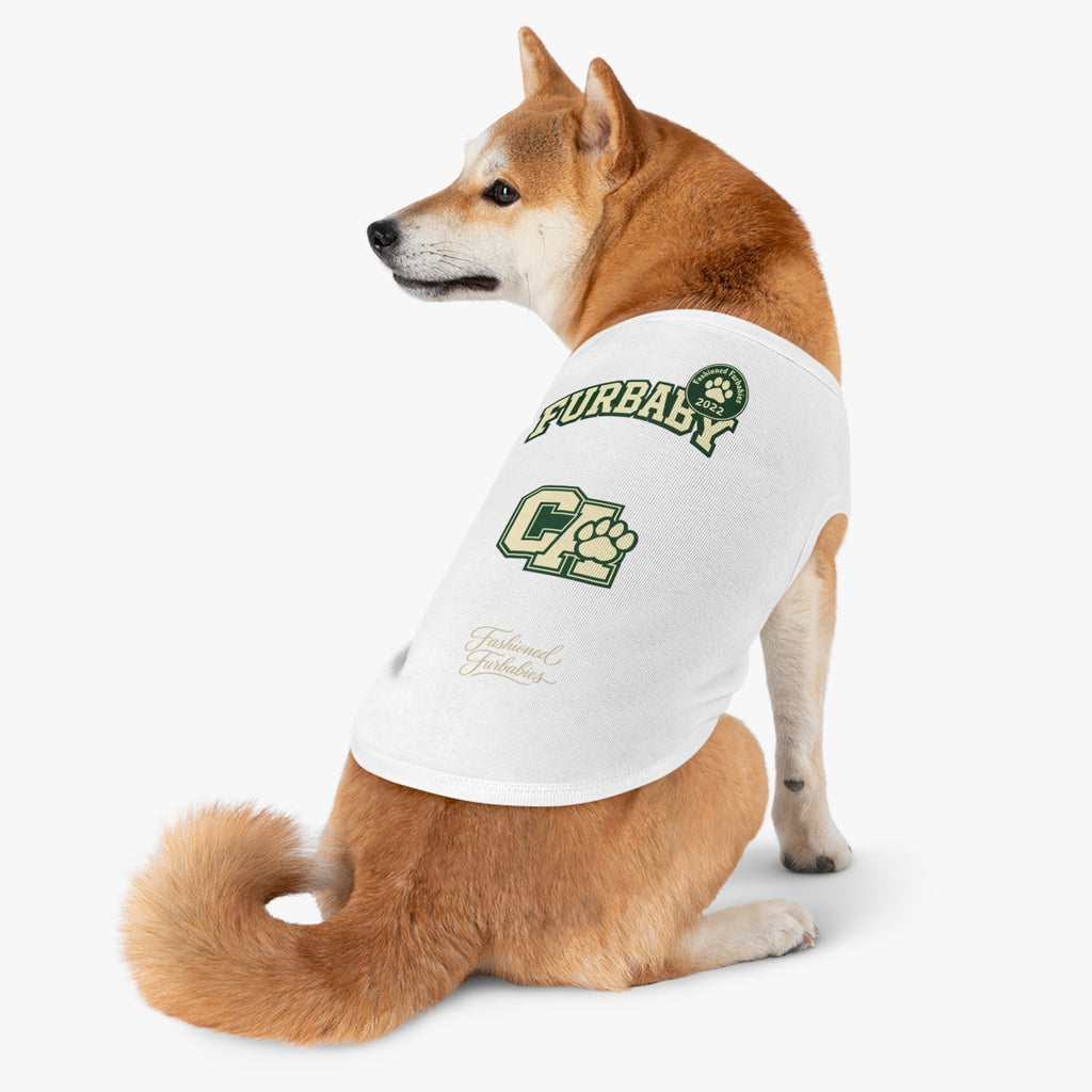 California Furbaby Varsity Pet Tank Top – Retro Collegiate Paw Club Dog Shirt