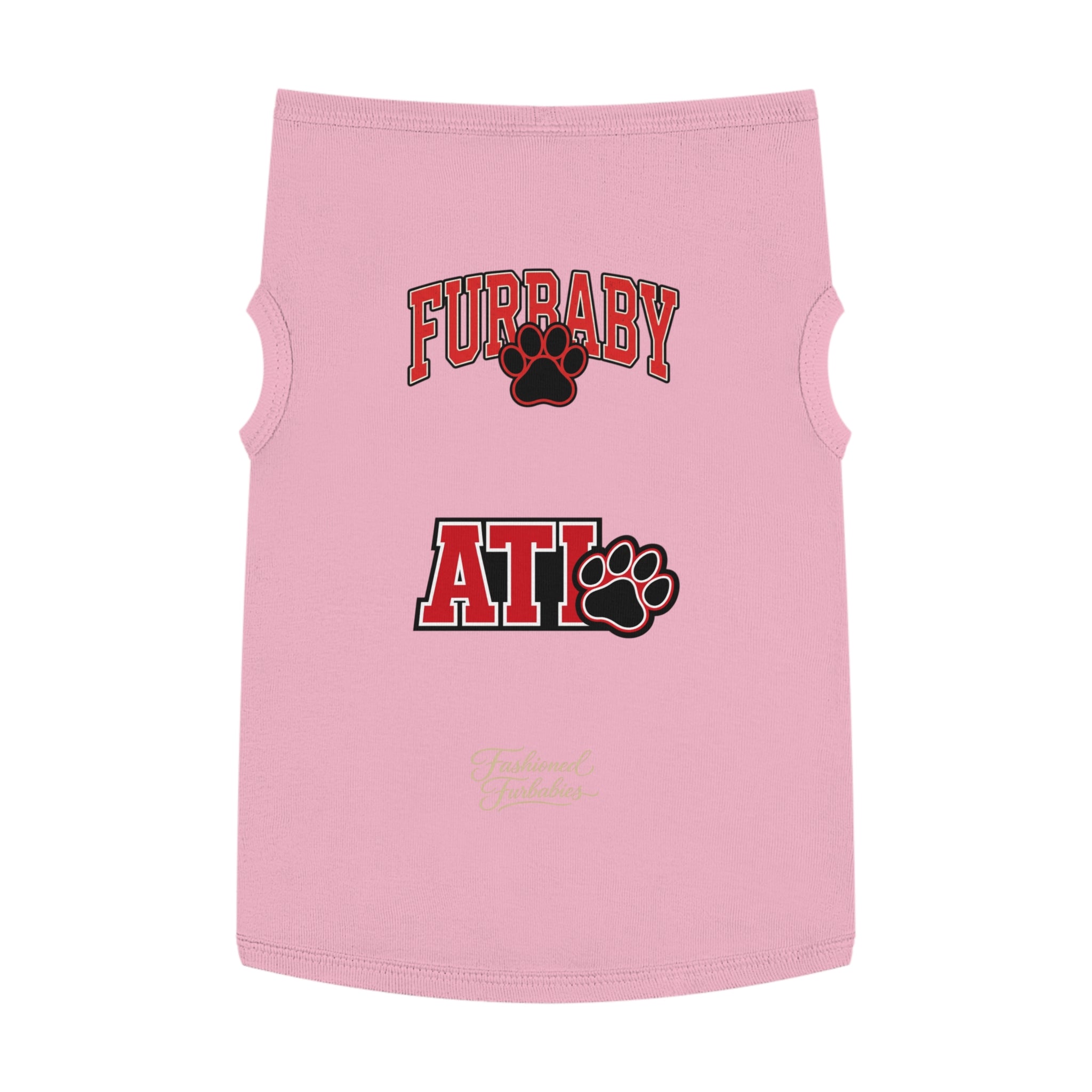 Furbaby ATL Dog Tank Top – Red Paw Atlanta Pet Shirt Matching