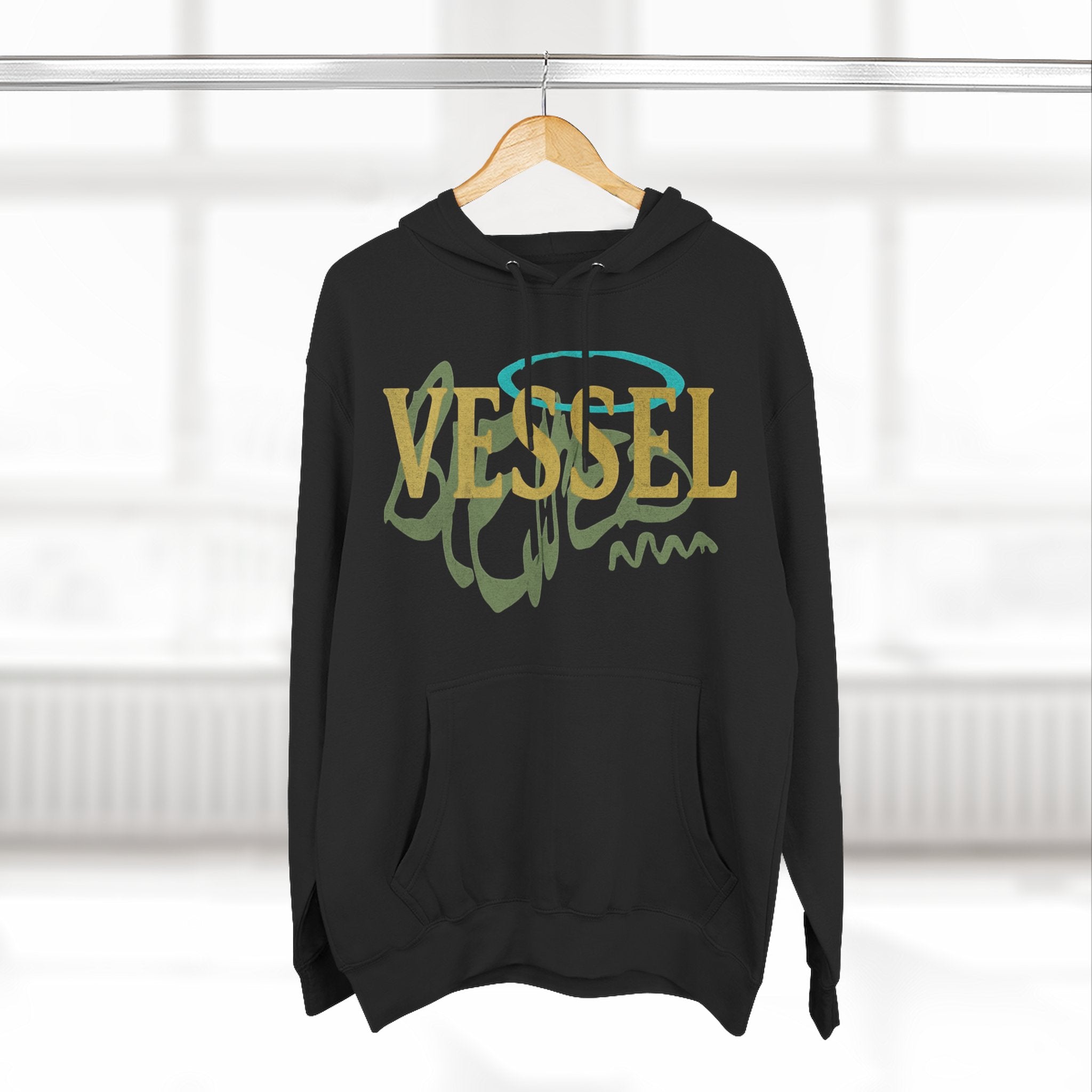 Vessel, Inspirational Three-Panel Fleece Hoodie -