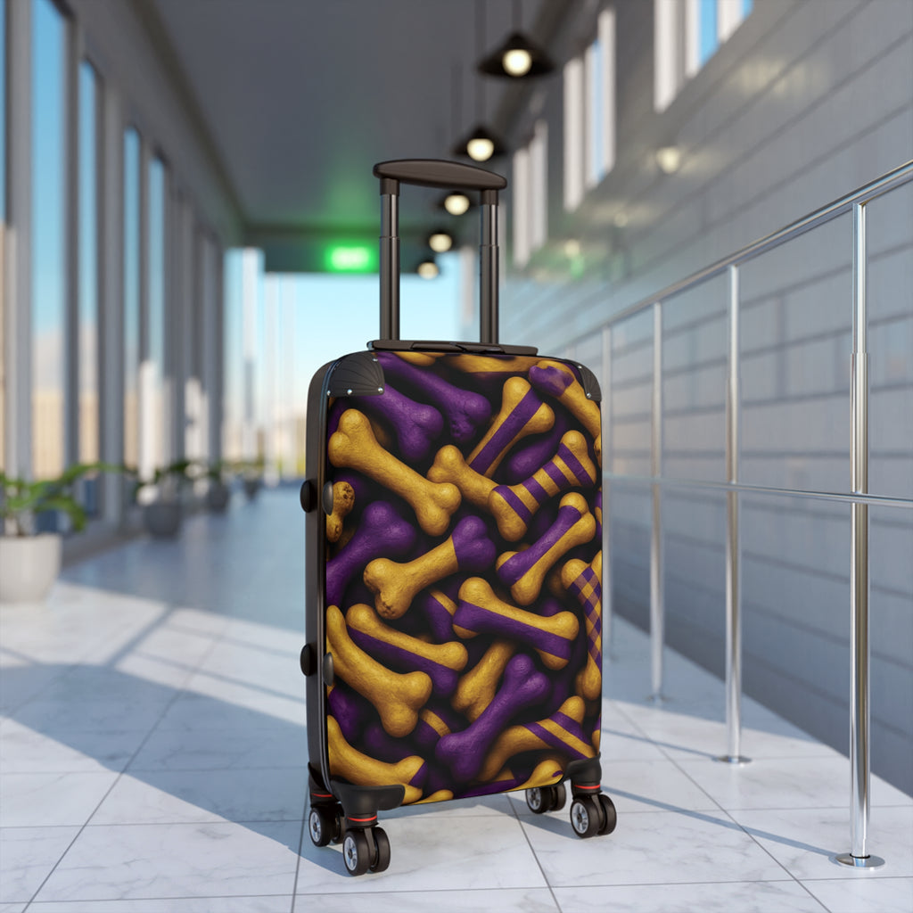 Pattern Suitcase for Dog Lovers, Luggage with Fun Pet Design, Travel Essentials, Gift for Pet Owners, Vibrant Travel Gear