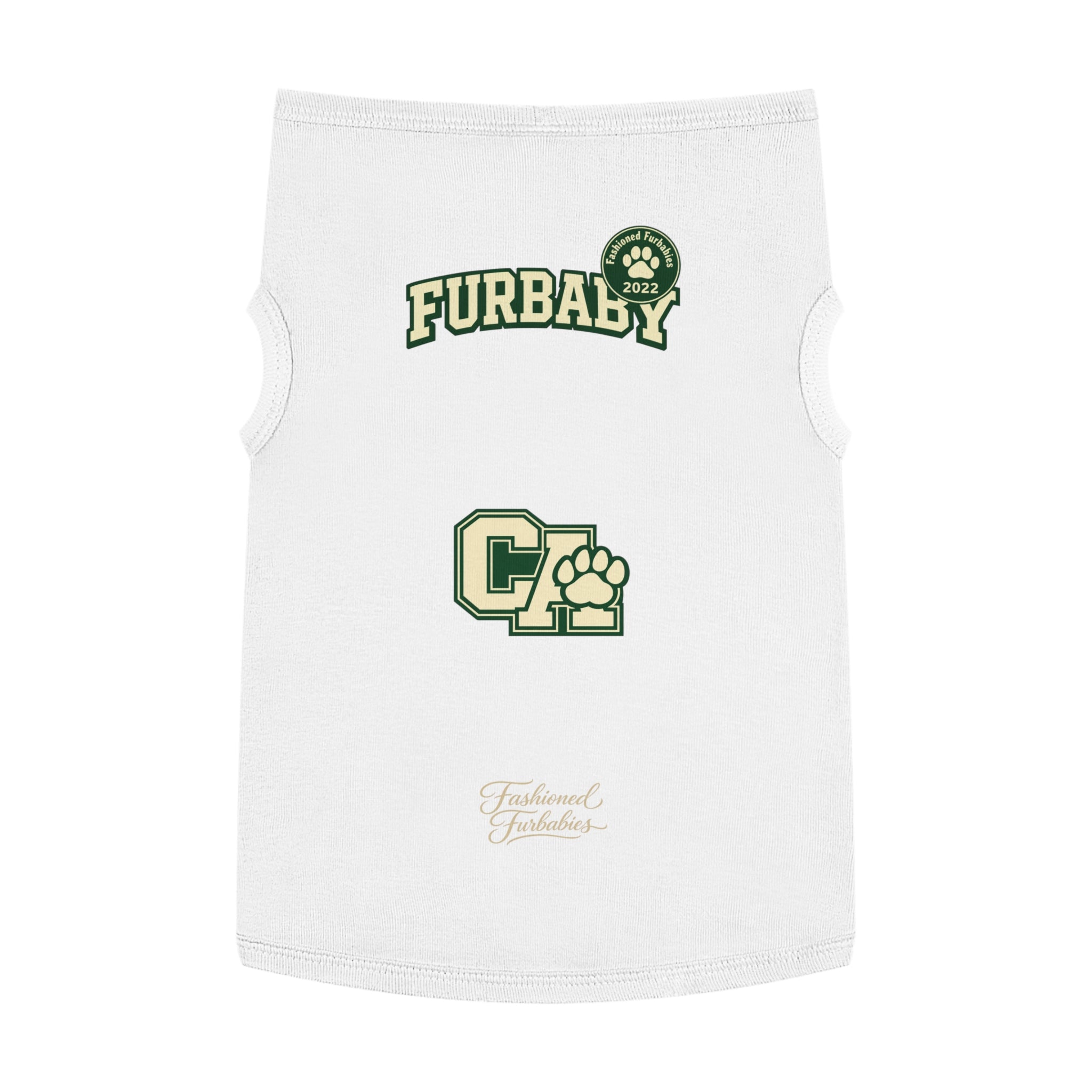 California Furbaby Varsity Pet Tank Top – Retro Collegiate Paw Club Dog Shirt