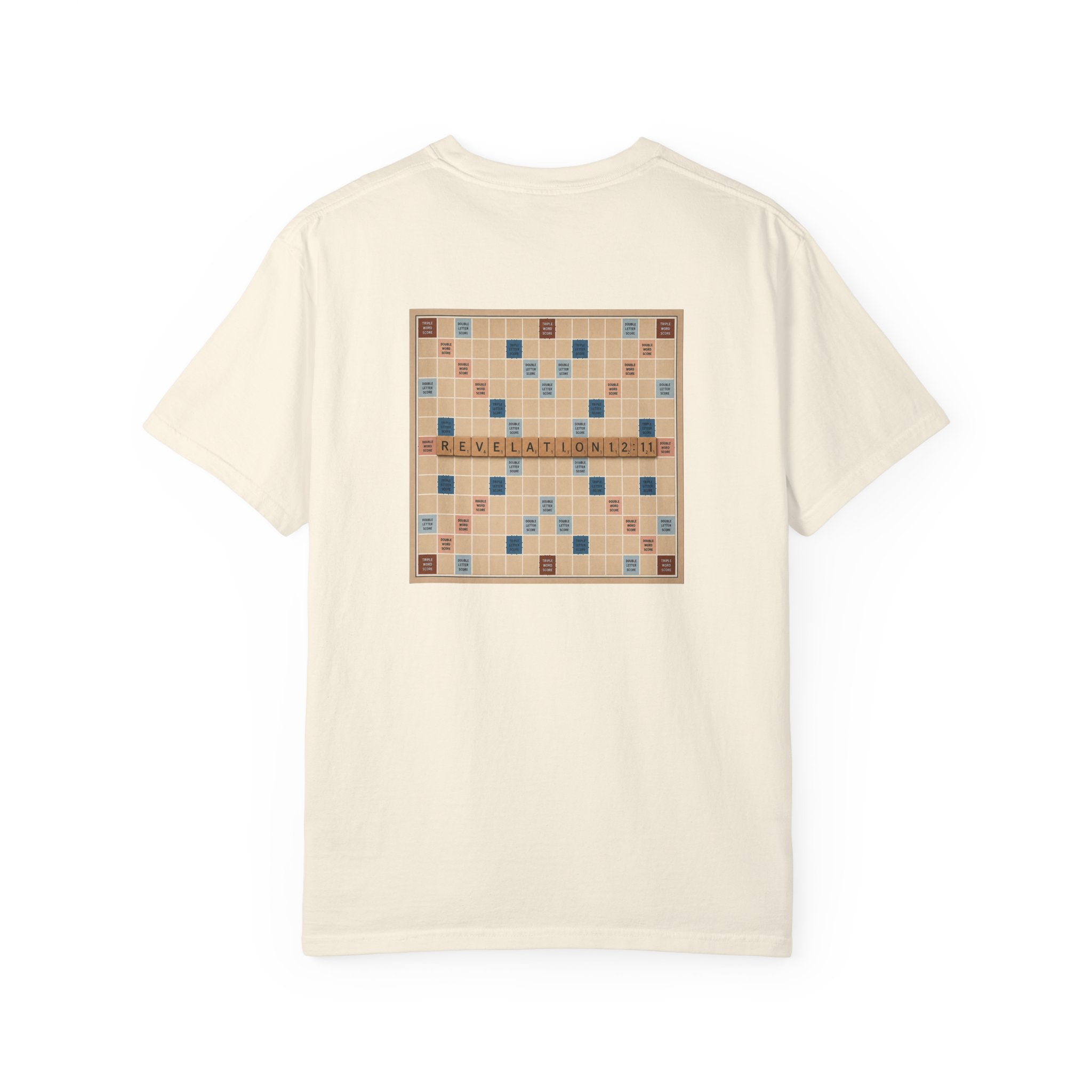 Unisex Garment-Dyed T-Shirt - Scrabble Revelations Game Board Set Gift