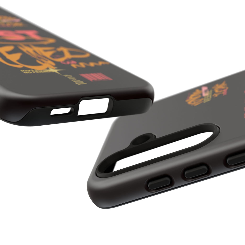 Phone Case — "Just Blessed" Bold Typographic Black Protective Case