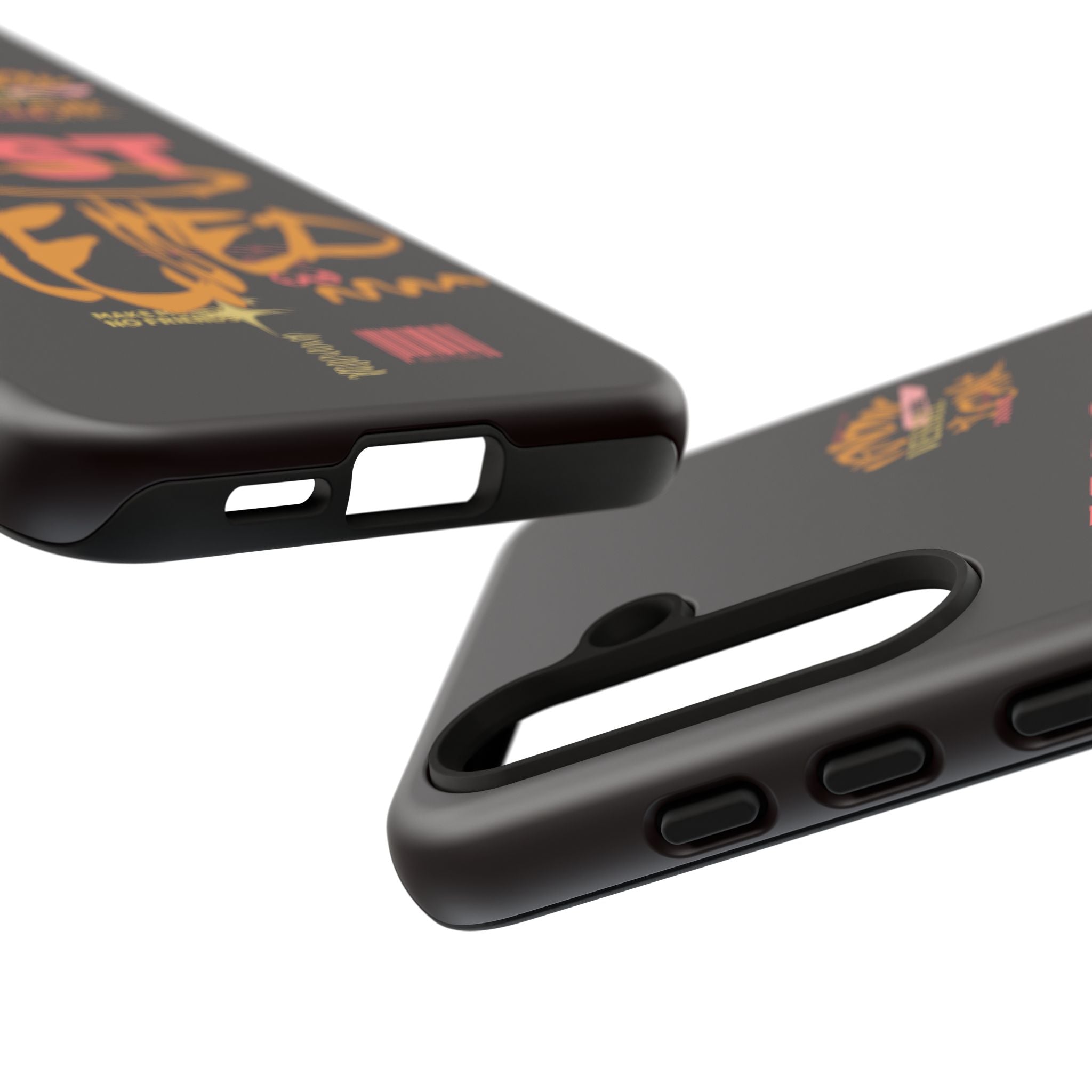 Phone Case — "Just Blessed" Bold Typographic Black Protective Case