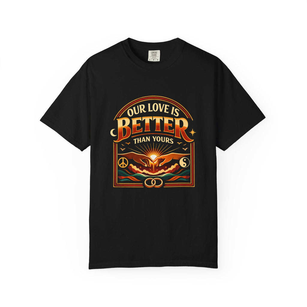 Our Love Is Better Graphic T‑Shirt — Retro Sun & Eagle Vintage Tee