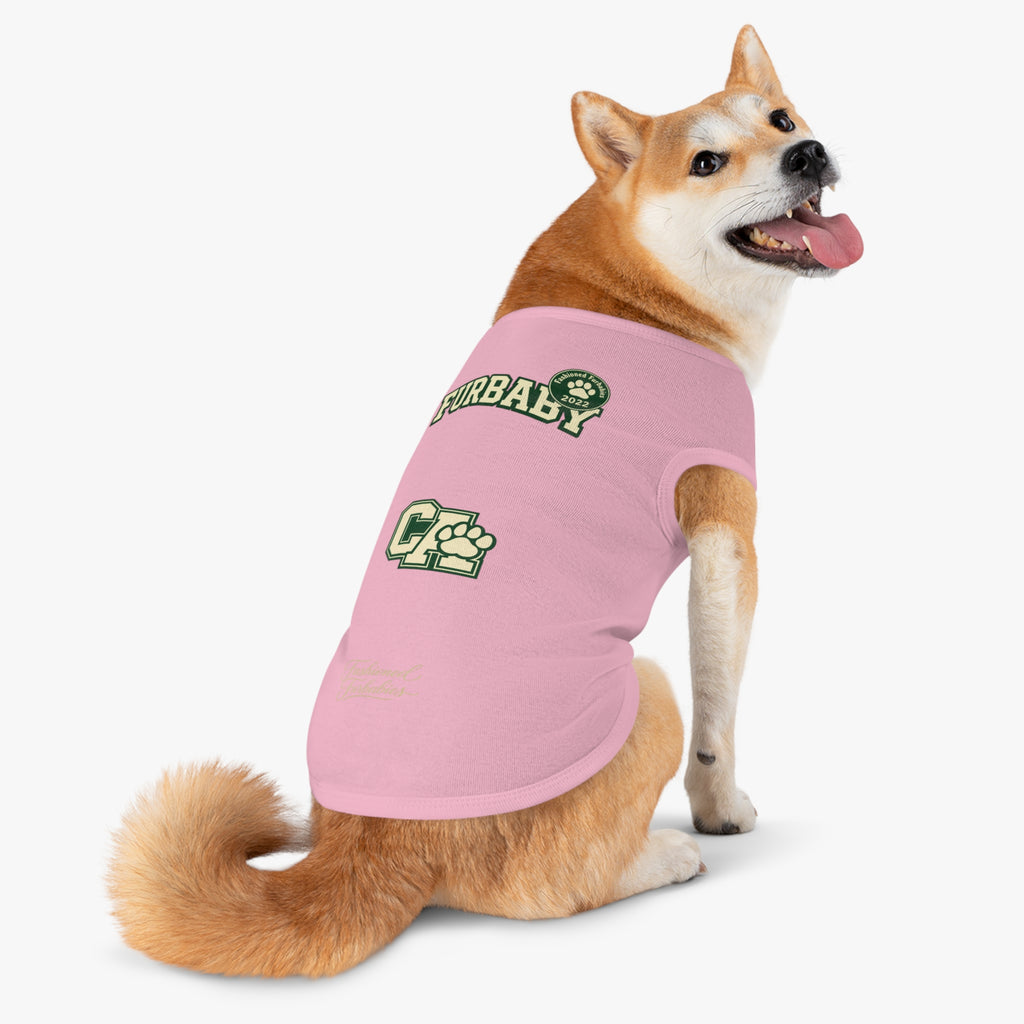 California Furbaby Varsity Pet Tank Top – Retro Collegiate Paw Club Dog Shirt