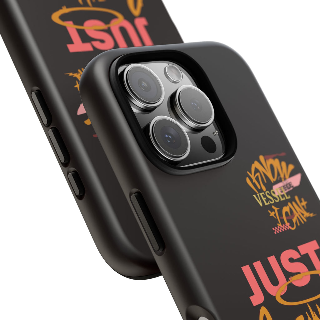 Phone Case — "Just Blessed" Bold Typographic Black Protective Case