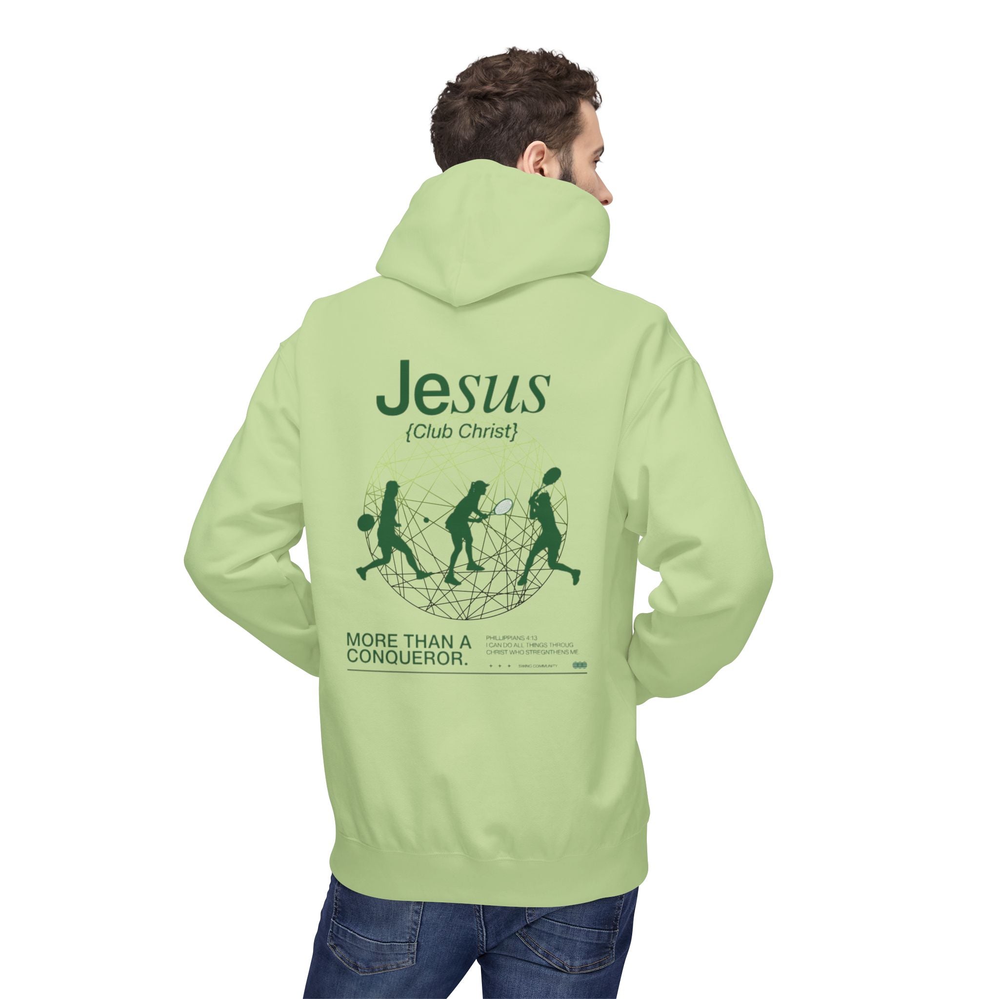 Jesus Athletic Club Hoodie — Faith Graphic Hoodie