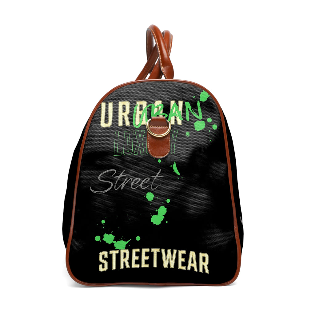 Waterproof Street Travel Bag – Graffiti Green Duffle