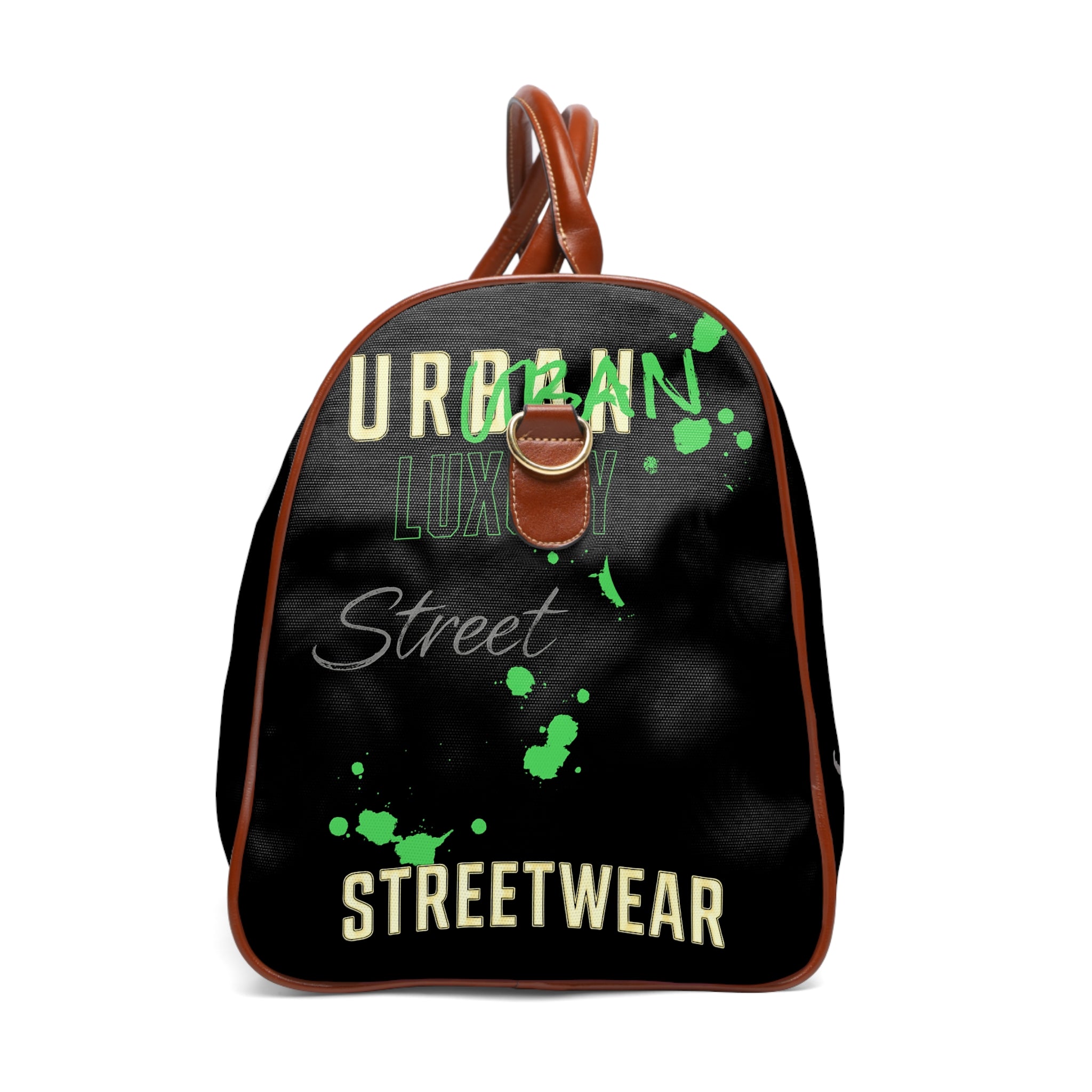 Waterproof Street Travel Bag – Graffiti Green Duffle