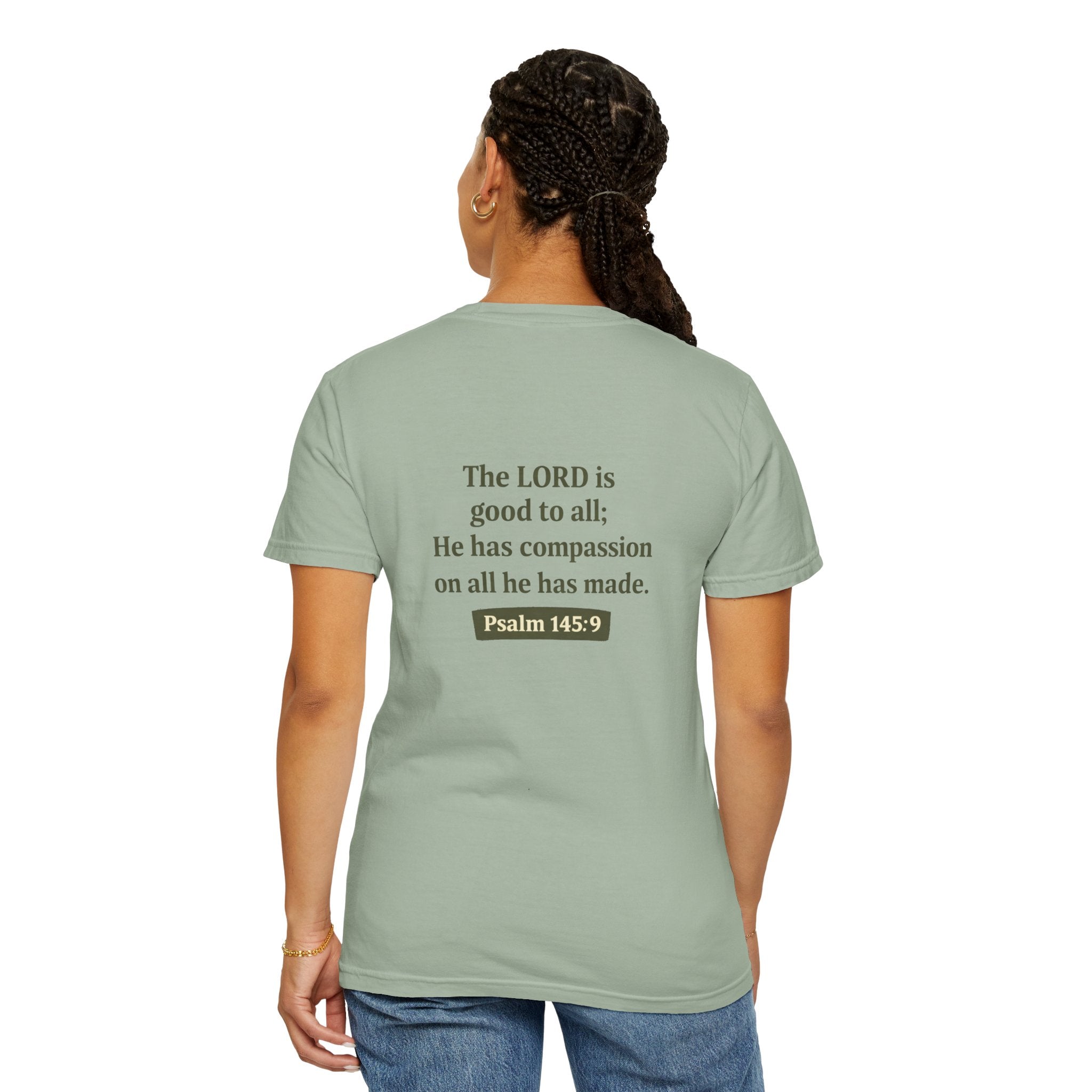 Compassion for All Creation T-Shirt — Psalm 145:9 Christian Graphic Tee,  Matching Pet Apparel Available