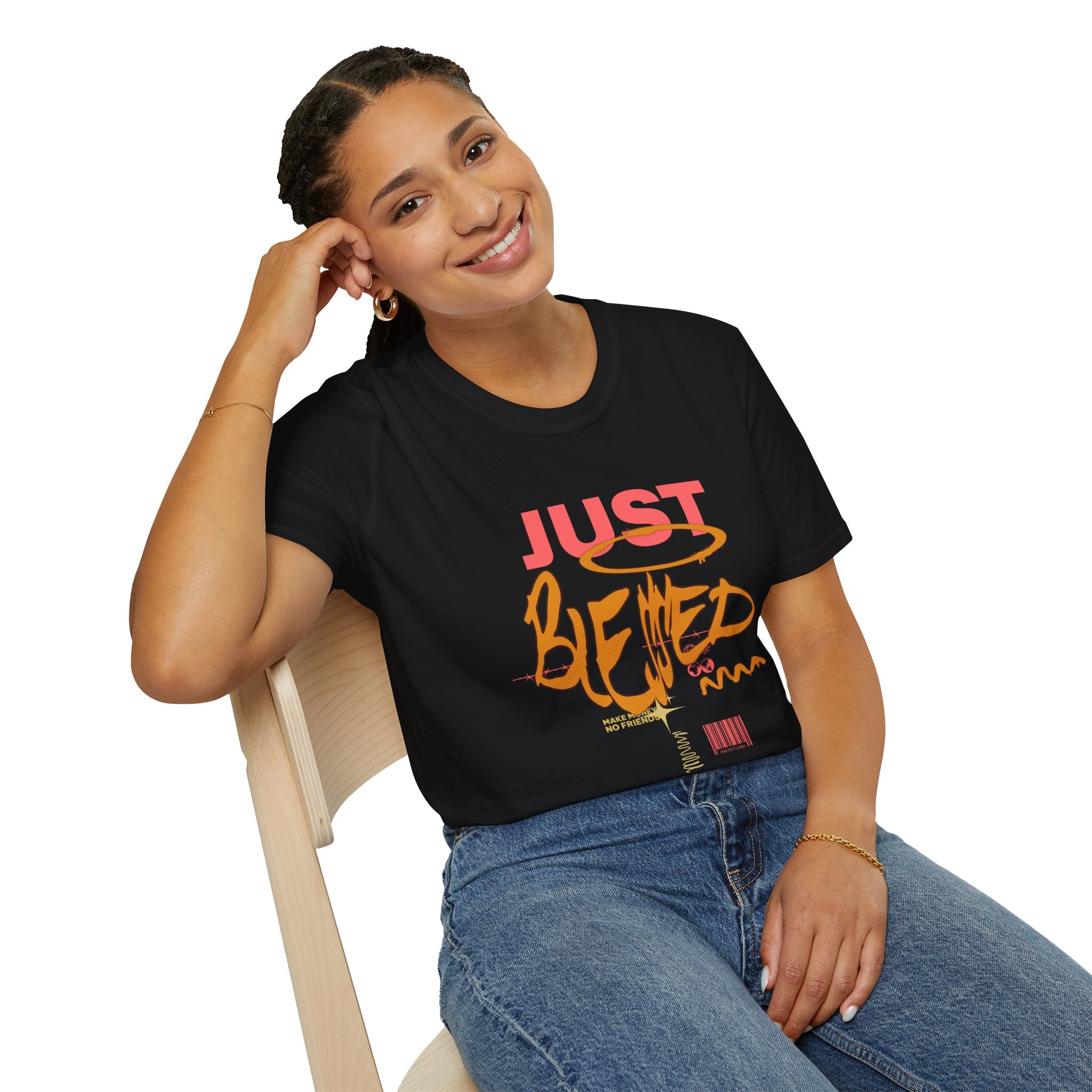 Just Blessed T-Shirt — Casual Inspirational Graphic Tee