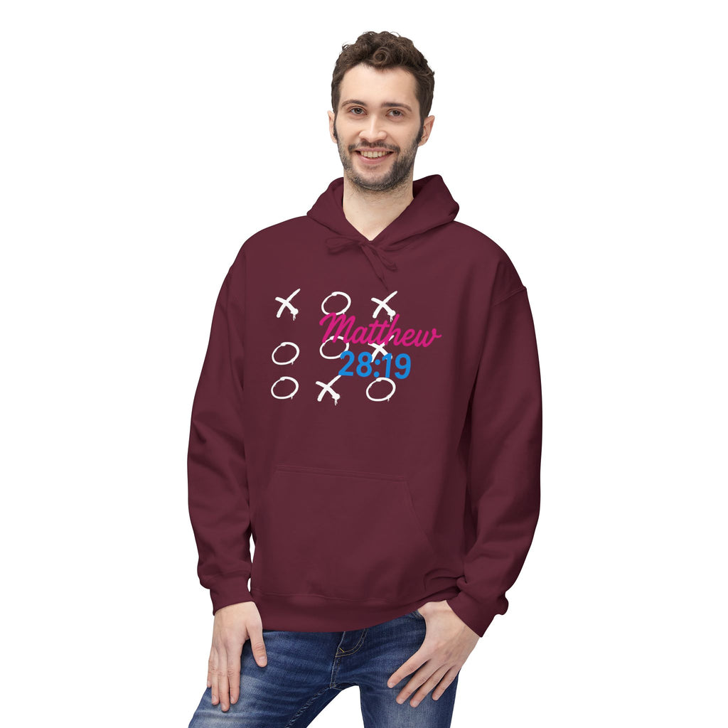 Tic Tac Toe Trinity Hoodie - God Jesus Holy Spirit