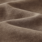 Washed Raw-Edge Cropped Crew Neck Sweatshirt