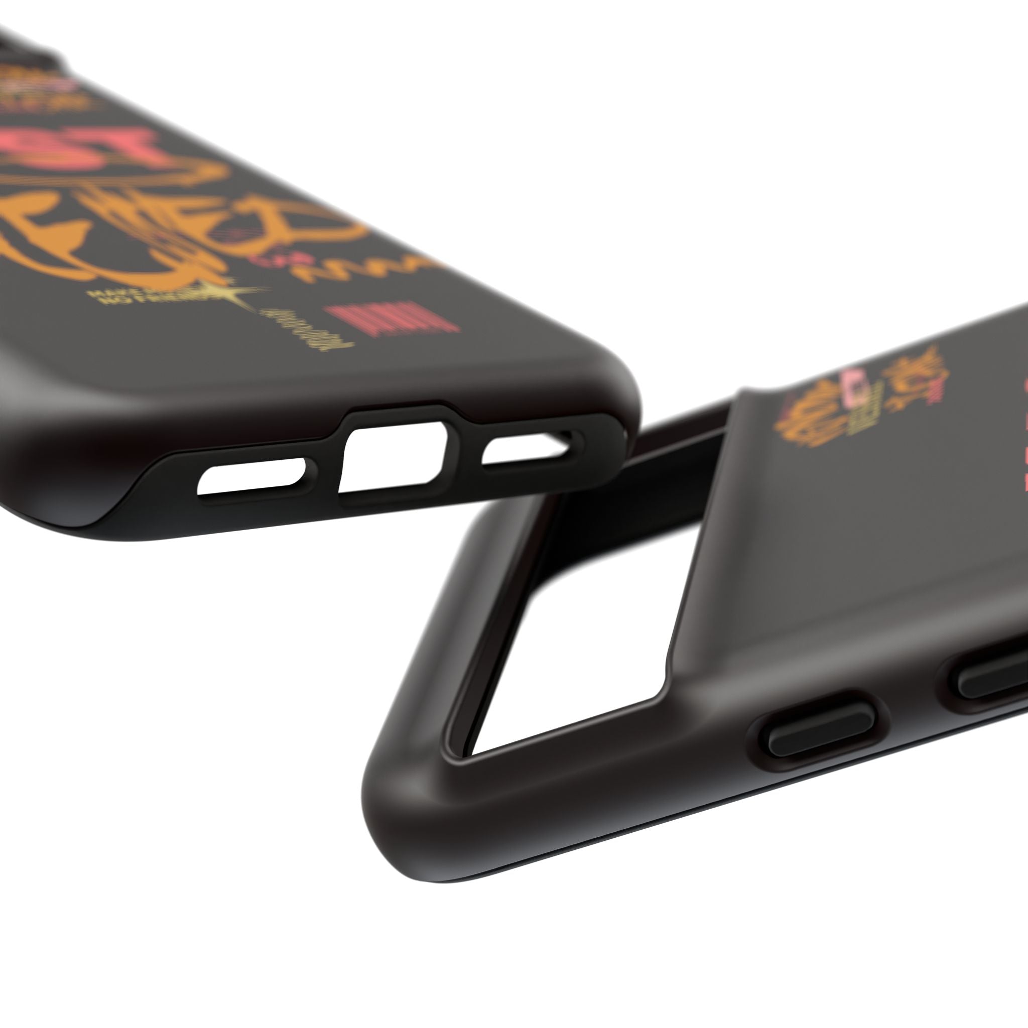 Phone Case — "Just Blessed" Bold Typographic Black Protective Case