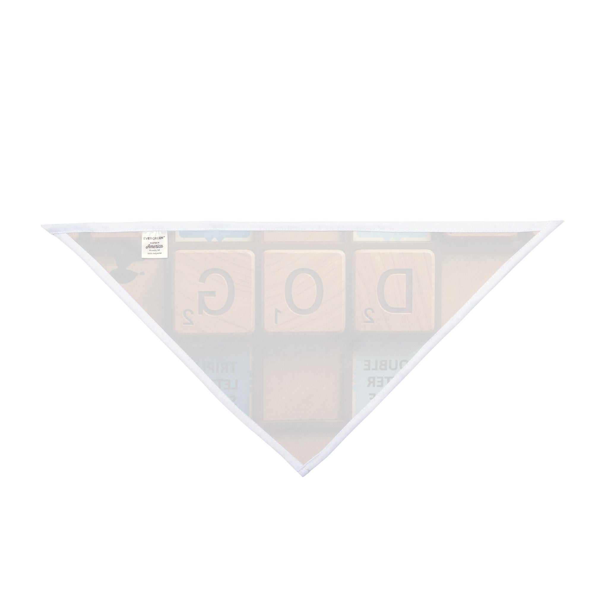 Scrabble Tile 'DOG' Pet Bandana — Vintage Game Night Dog Bandana