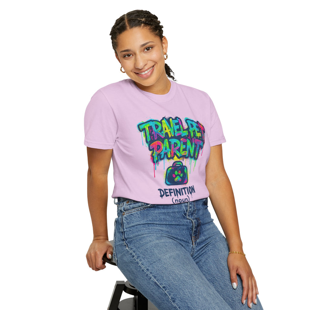 Travel Pet Parent T-shirt — Graffiti Design