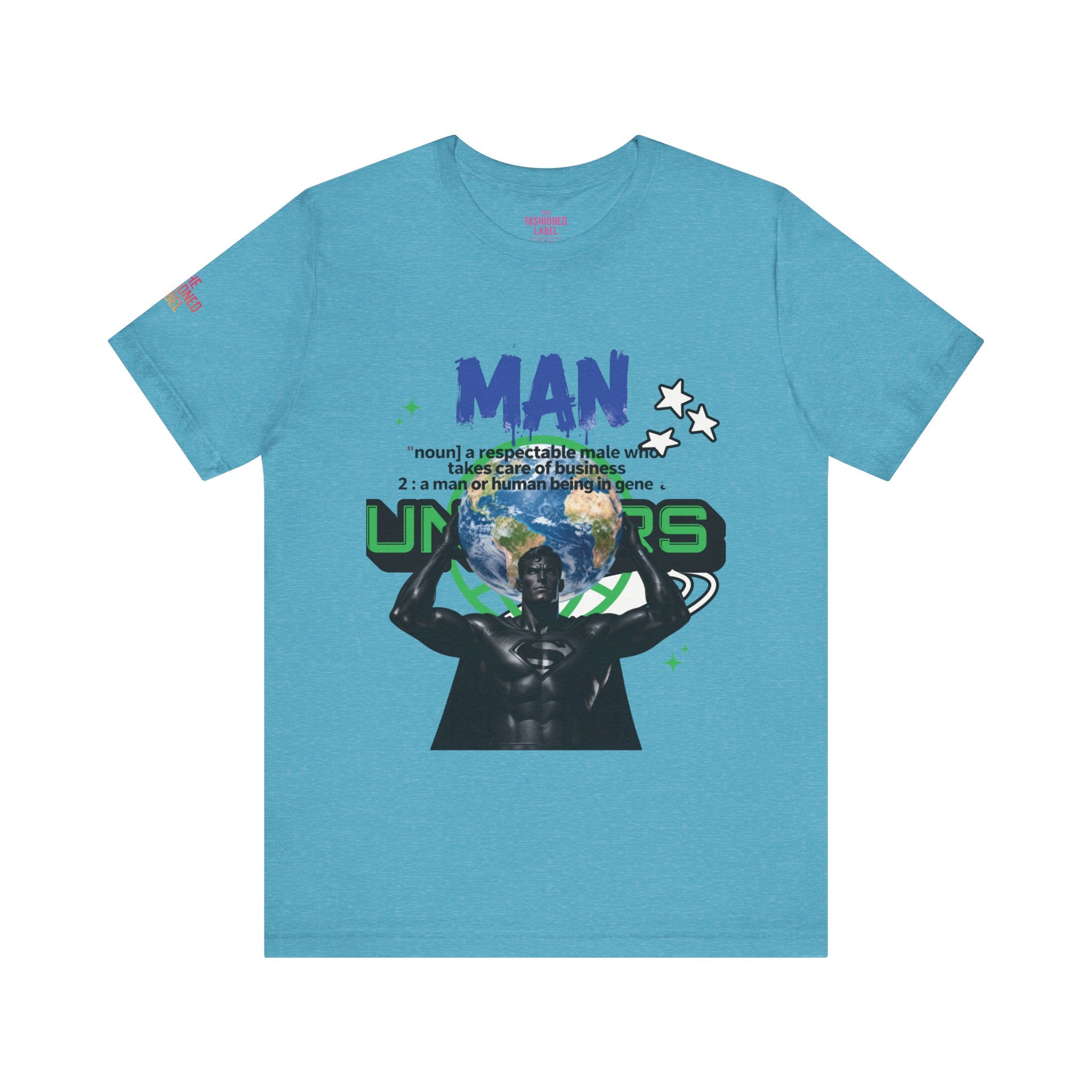 T-Shirt All Man, World on His Shoulders Trend Gift