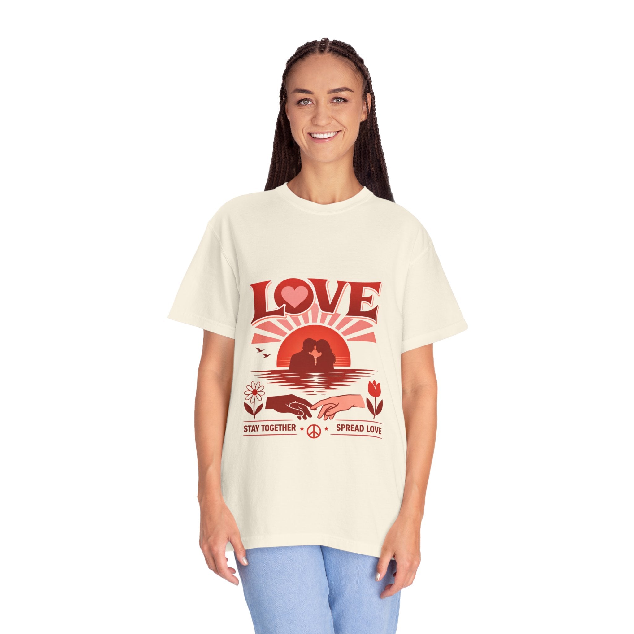 Love Graphic T‑Shirt — 'Stay Together, Spread Love' Retro
