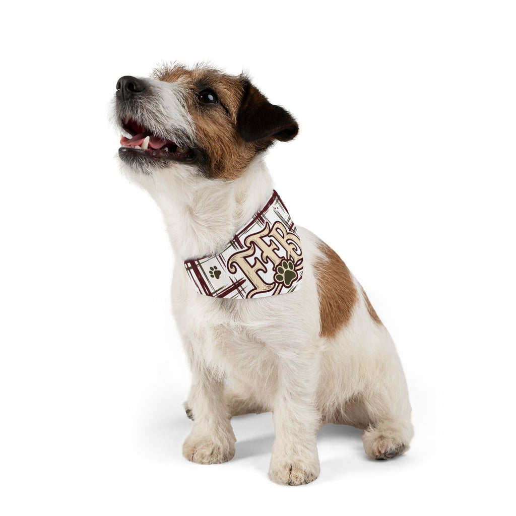 FFB Plaid Paw Pet Bandanna Collar