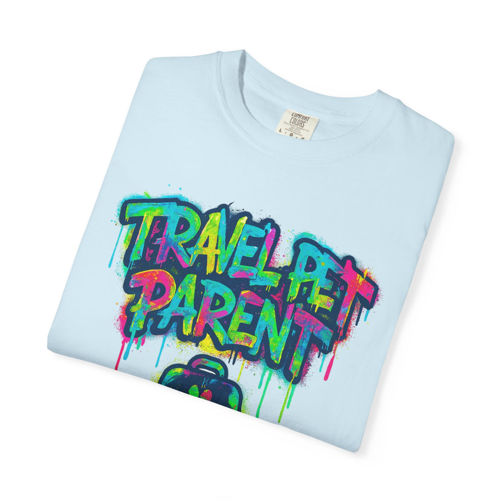 Travel Pet Parent T-shirt — Graffiti Design