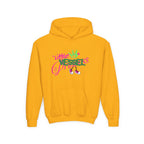 Youth Hoodie — “Little Vessels” Princess Christian Kids Sweatshirt (Mark 9:23, All Things Possible)