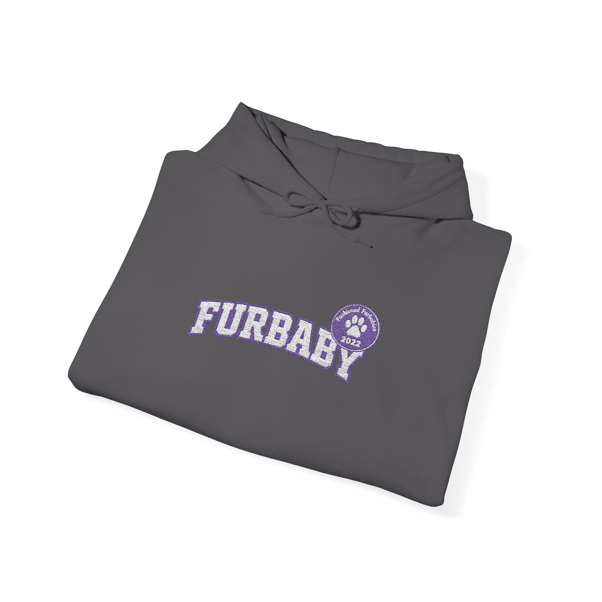 Furbaby Hoodie – Retro Varsity Letter Graphic Pullover Embroidered