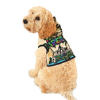 Dog Hoodie Sleeveless Sweatshirt - I Will Tear Your Ankles Up - Black and Gold Lettering