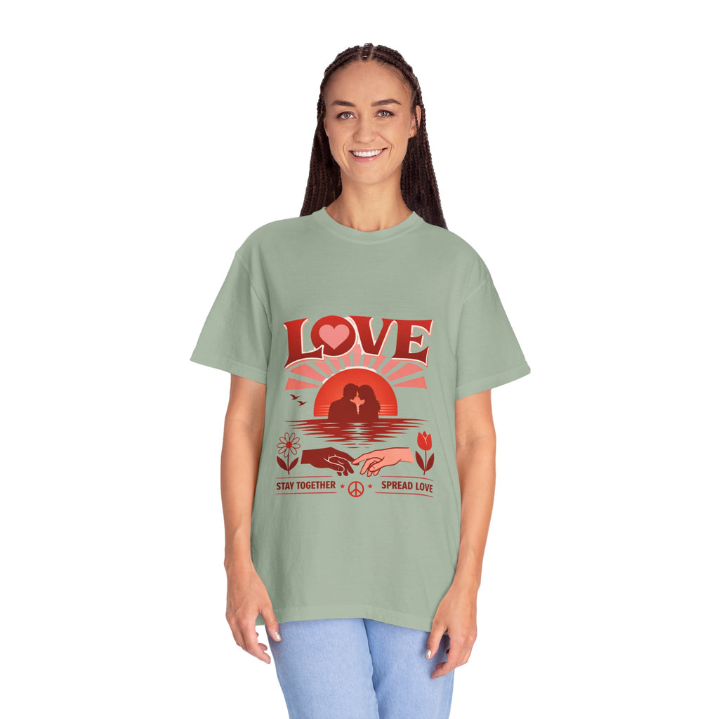 Love Graphic T‑Shirt — 'Stay Together, Spread Love' Retro