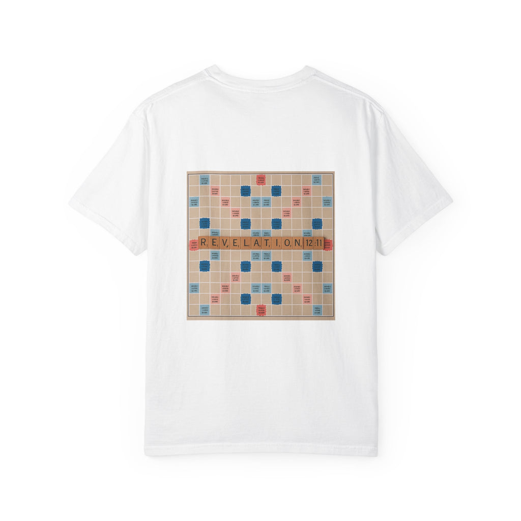 Unisex Garment-Dyed T-Shirt - Scrabble Revelations Game Board Set Gift