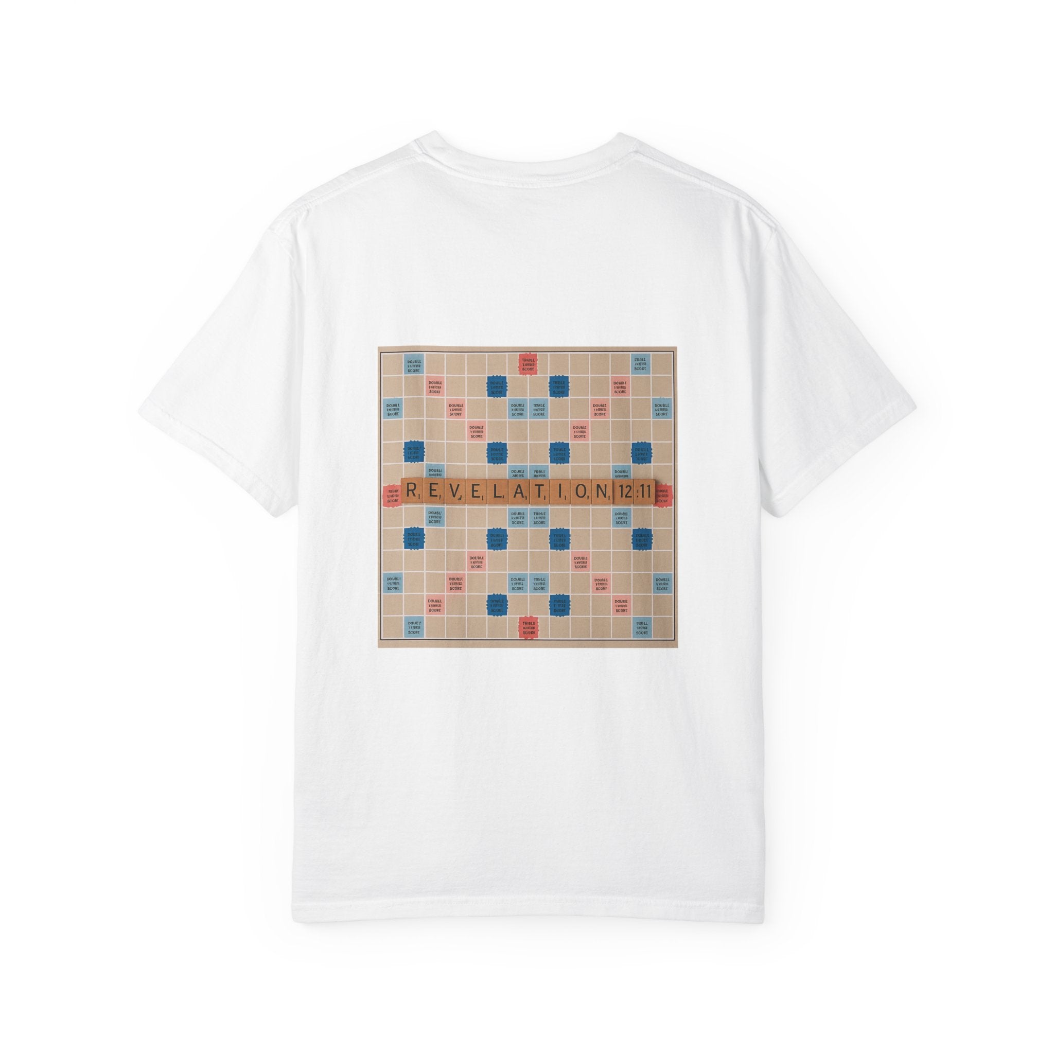 Unisex Garment-Dyed T-Shirt - Scrabble Revelations Game Board Set Gift