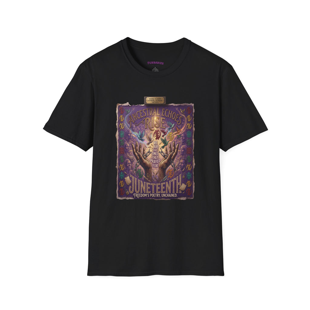 Juneteenth Distressed T-Shirts | Black History & Freedom Pride Tees (Set of 3 Designs)Matching Pet Apparel
