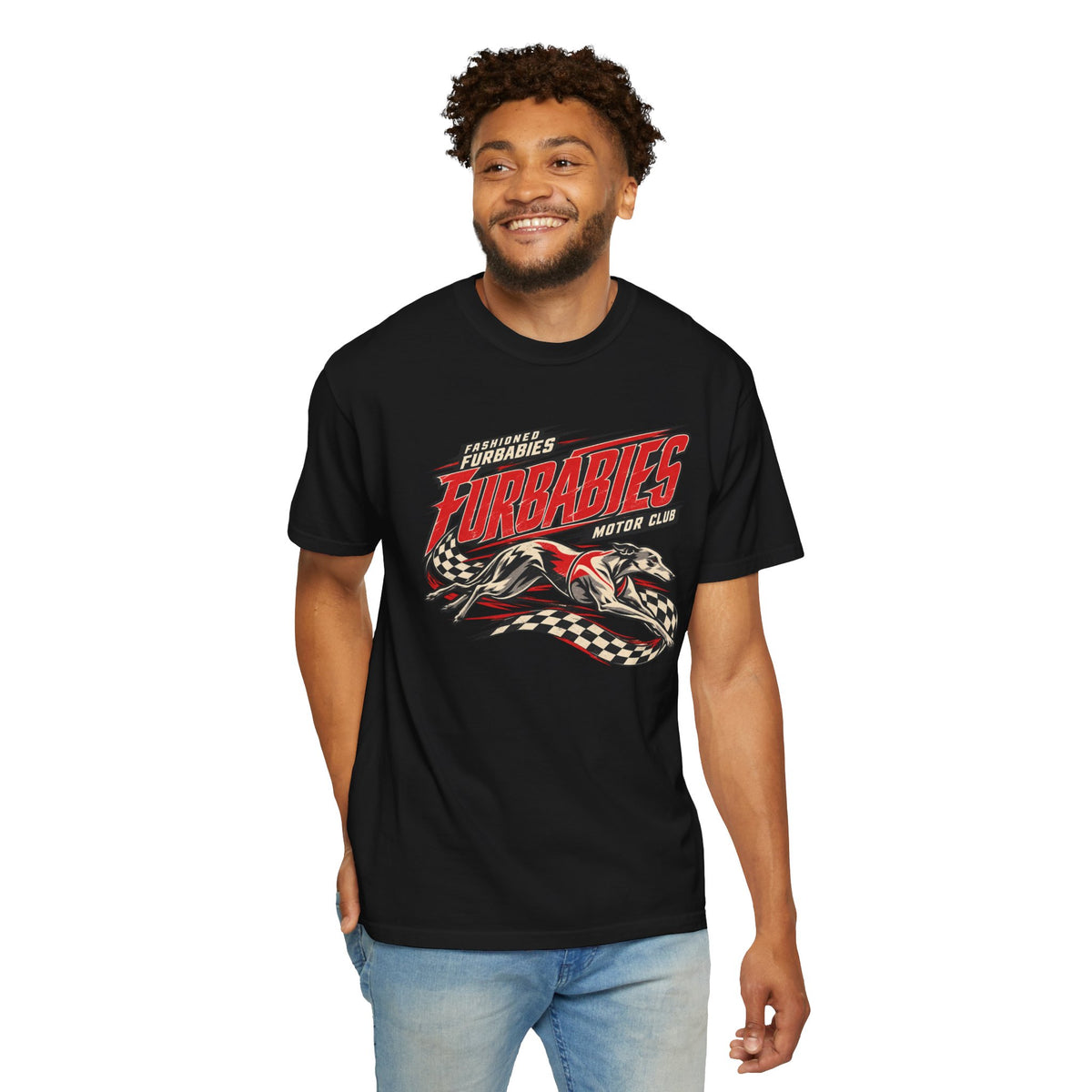 Fur Babies Vintage Racing Graphic T-Shirt