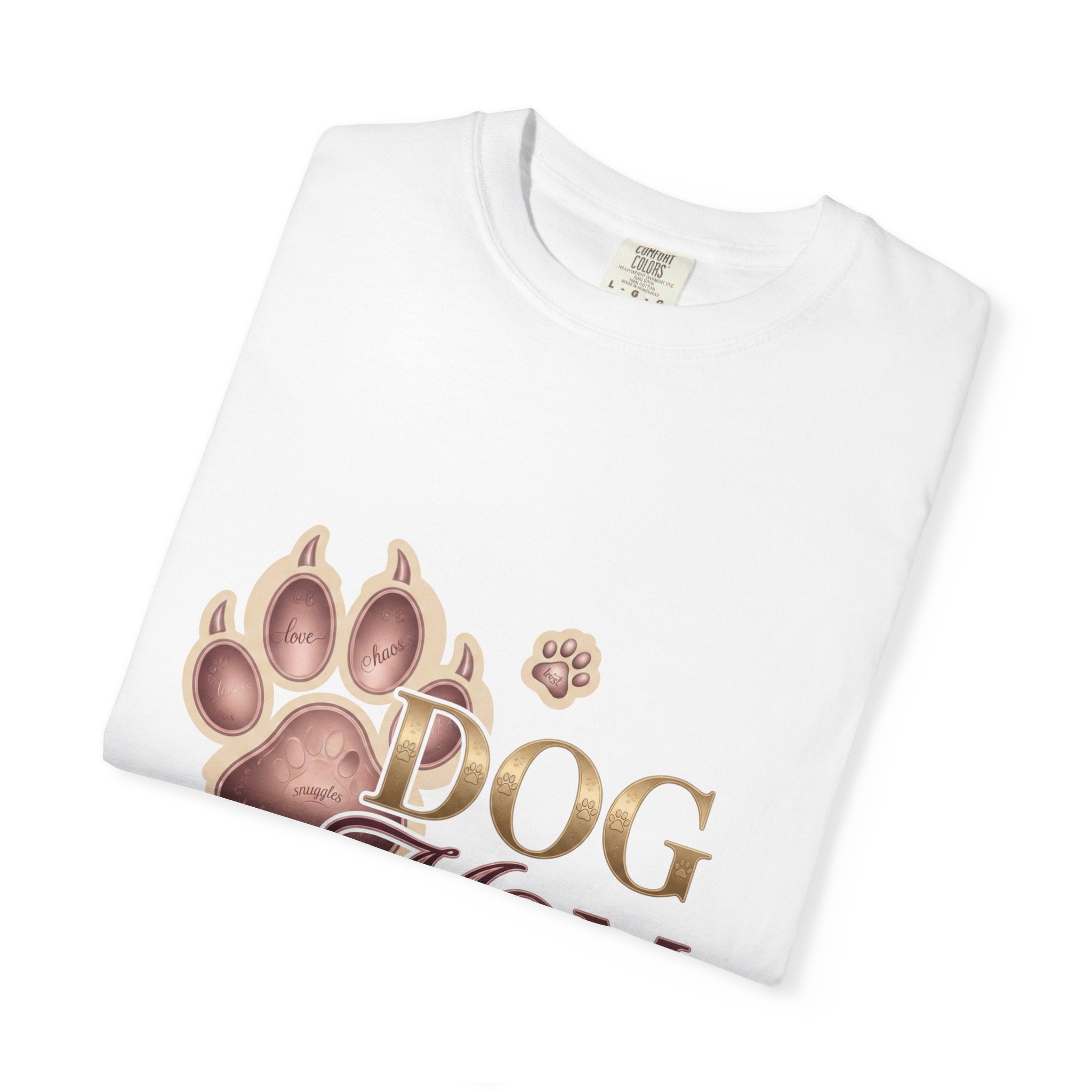Dog Mom T-Shirt – Floral Pitbull Design, "Dog Mom" Graphic Tee for Pet Lovers