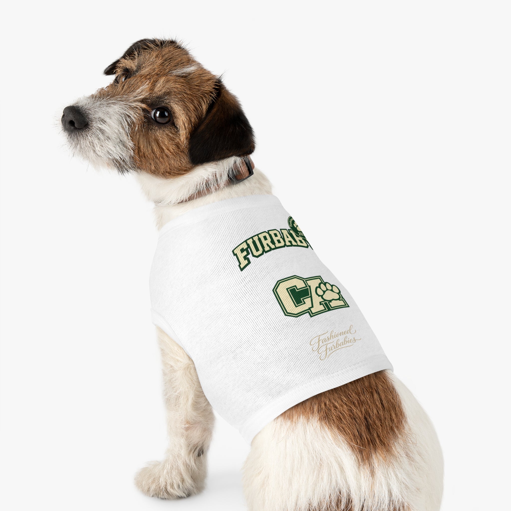 California Furbaby Varsity Pet Tank Top – Retro Collegiate Paw Club Dog Shirt