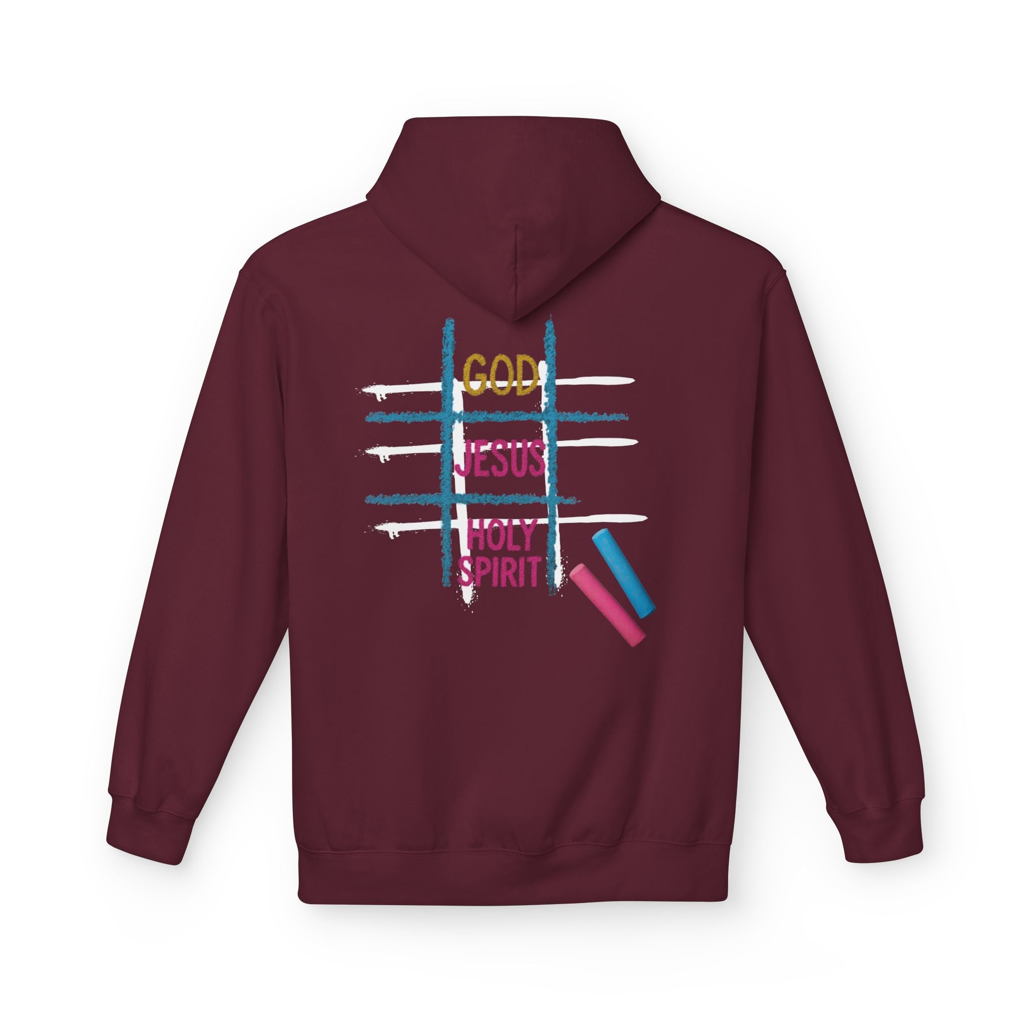 Tic Tac Toe Trinity Hoodie - God Jesus Holy Spirit