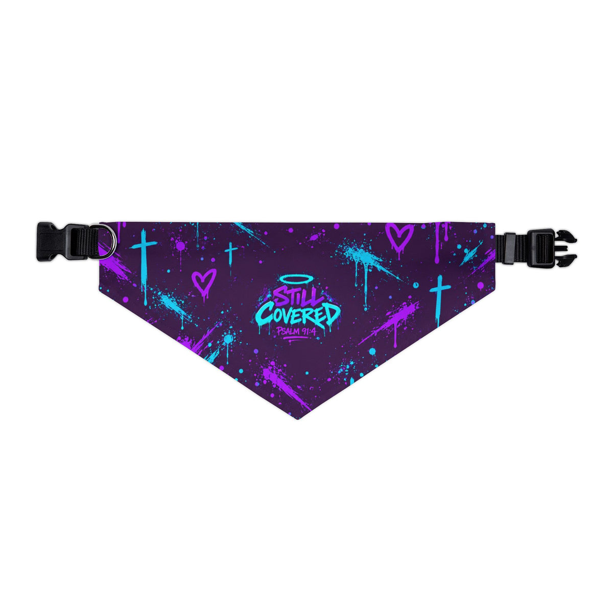 Still Covered Psalm 91:4 Pet Bandana Collar