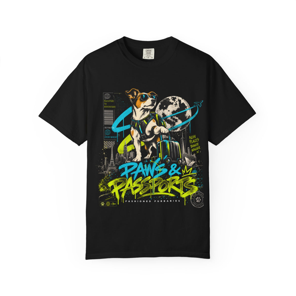 Paws & Passports Travel Dog T-Shirt