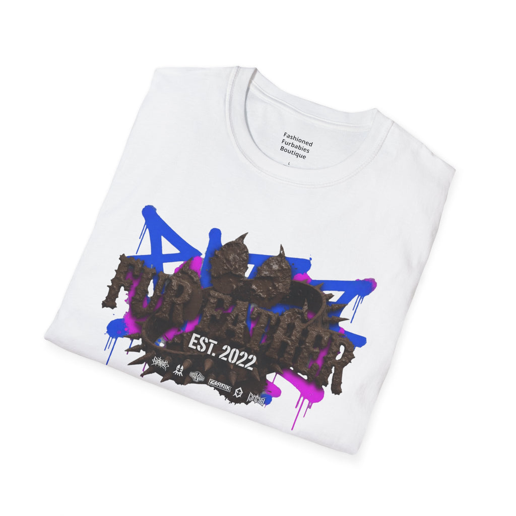 Graffiti Fur Father Punk T-Shirt — "PUNKER" Est. 2022 Urban Streetwear