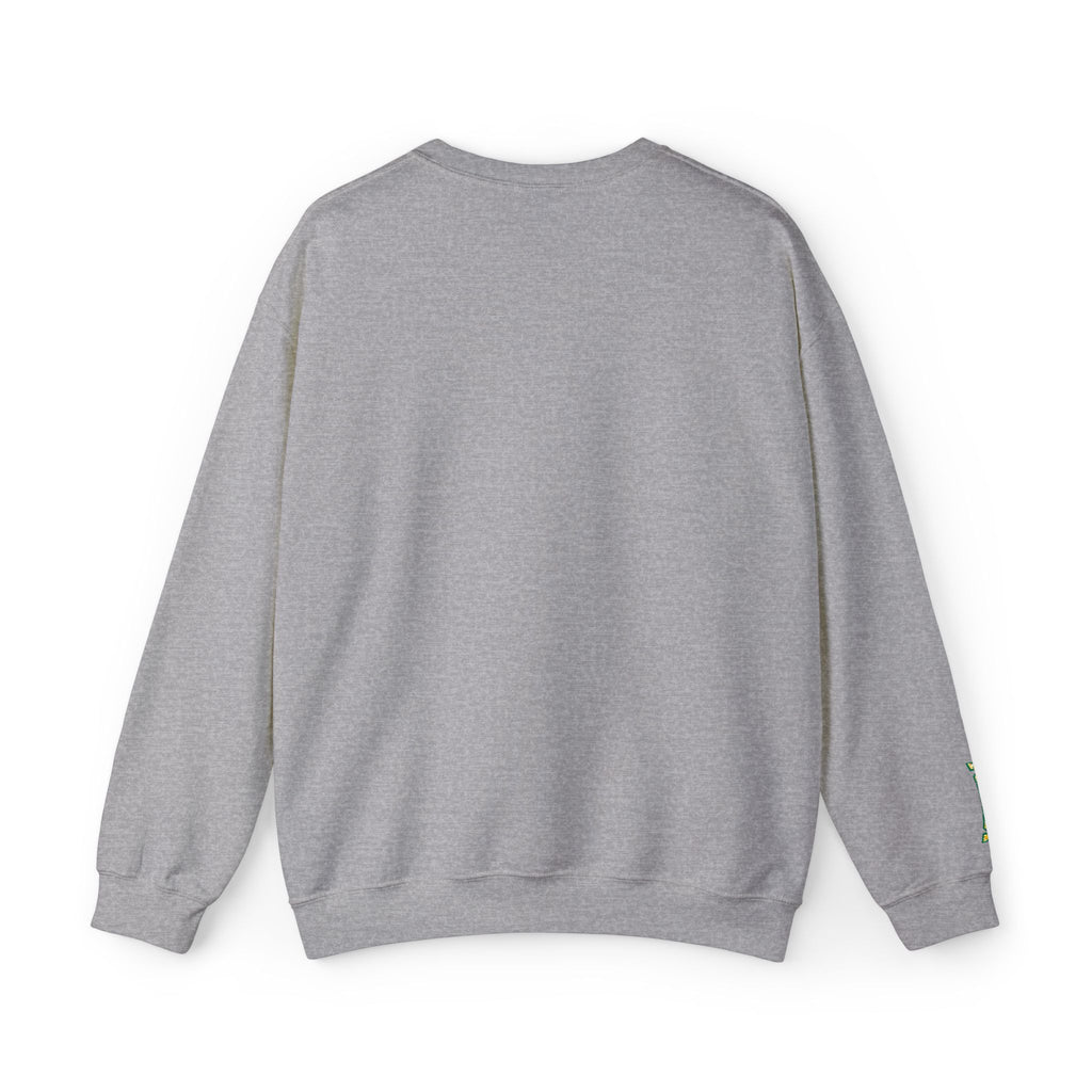California Crewneck Sweatshirt — Green Vintage 'CA' Paw Logo