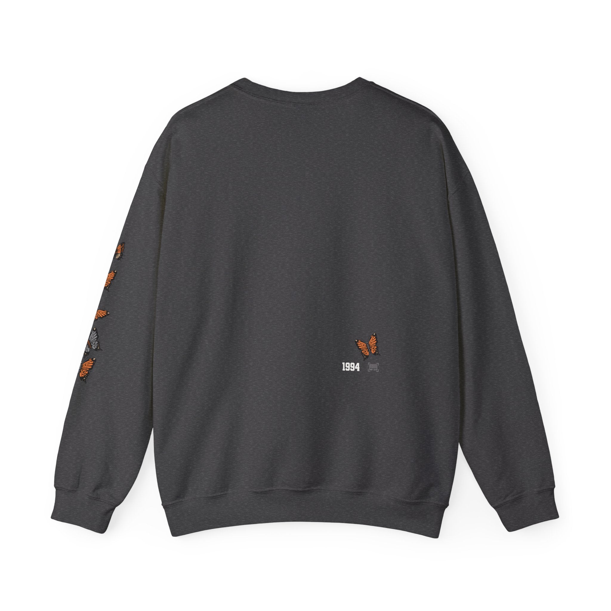 Orange Butterflies Multiple Sclerosis Awareness Sweatshirt